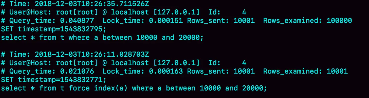 图 3 slow log 结果