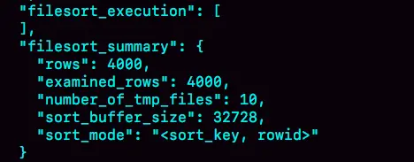图 6 rowid 排序的 OPTIMIZER\_TRACE 部分输出