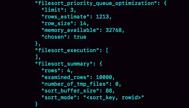图 5 OPTIMIZER\_TRACE 部分结果